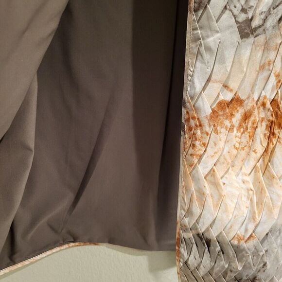 Chico's Size 0 (X-Small) Travelers Multi-Colored Jacket Open Front 3/4 Sleeves - Picture 8 of 13